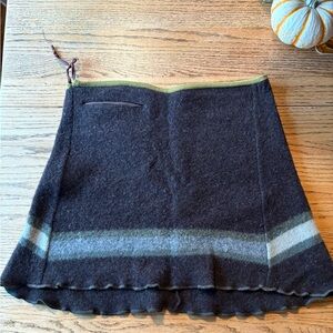 Wool skirt upcycled from a wool sweater